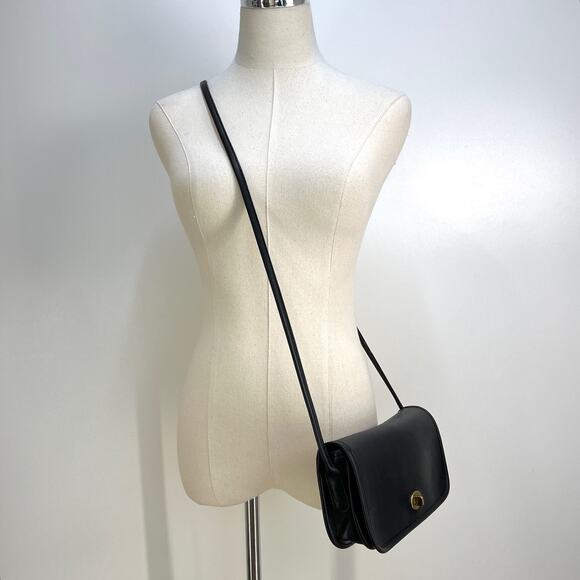 Coach Dinky Bag 9375 Leather Navy Blue Handbag Crossbody Purse - Picture 2 of 11